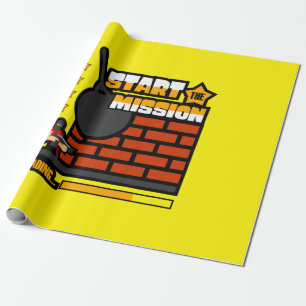 Papel De Presente Gamer Gift Iniciar A Missão
