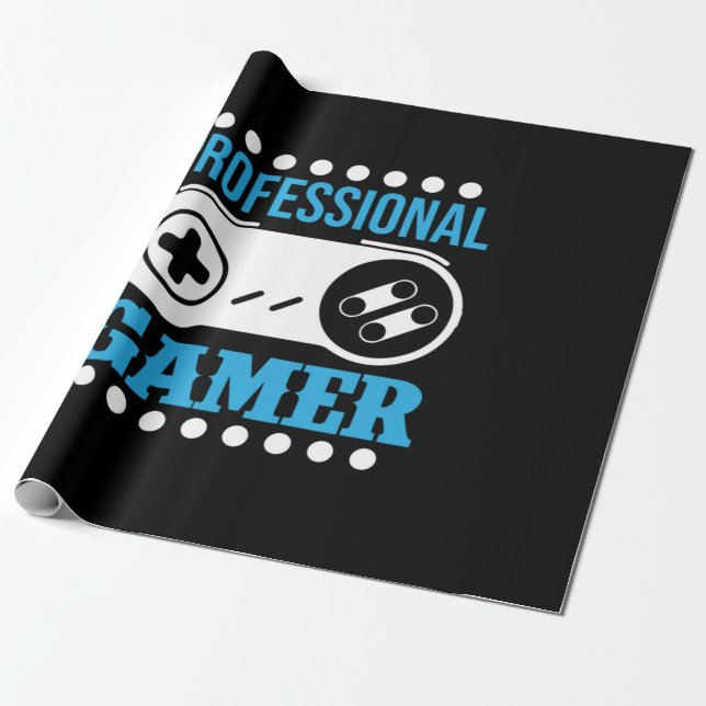 Papel De Presente Gamer Gift Professional Gamer (Desenrolado)