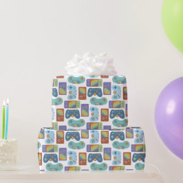 Papel De Presente Gamer On Wraping Paper