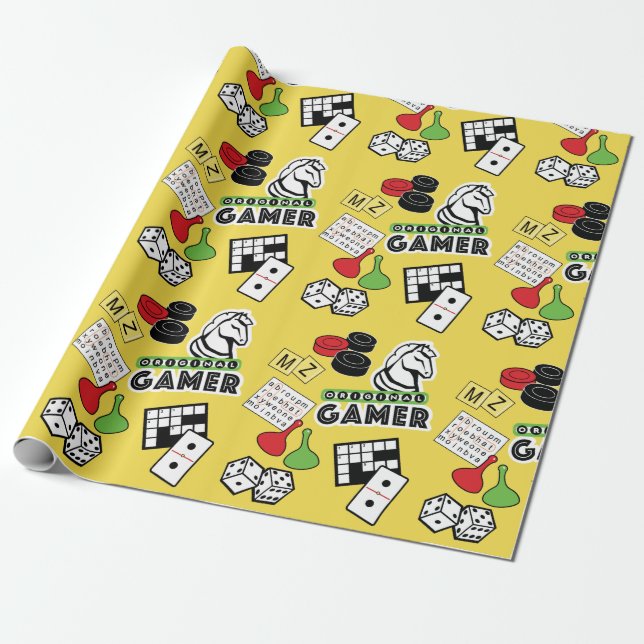 Papel De Presente Gamer original (Desenrolado)