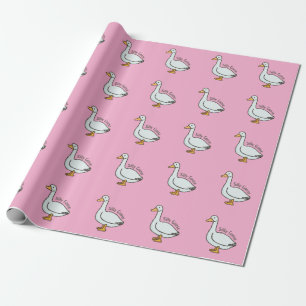 Papel De Presente Ganso Engraçado, Amante de Ganso, Ganso Bobo