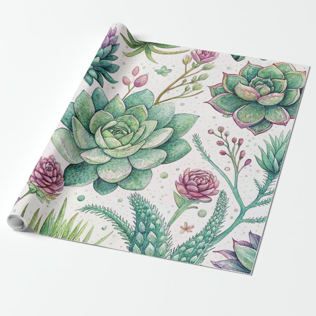 Papel De Presente Garden Look Gift Wrap (Desenrolado)