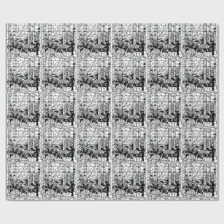 Papel De Presente Garden Stained Glass 
