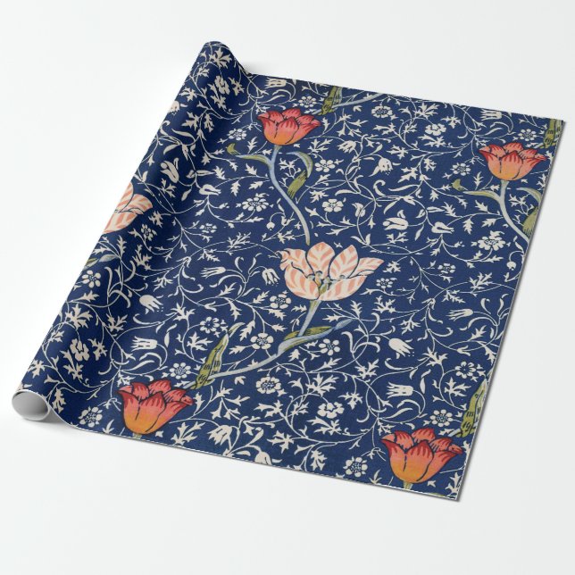 Papel De Presente Garden Tulip (Medway) por William Morris (Desenrolado)