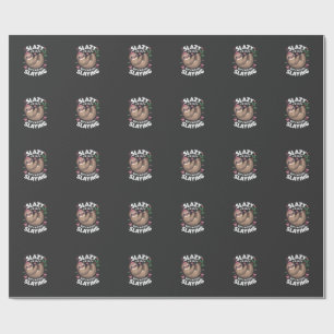 Papel De Presente Garota Adolescente Fofa, Animal Engraçado, Preguiç