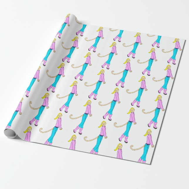 Papel De Presente garota com cauda (Desenrolado)