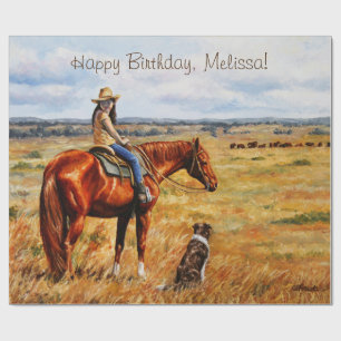 Papel De Presente Garota do Bovinos no Bovinos