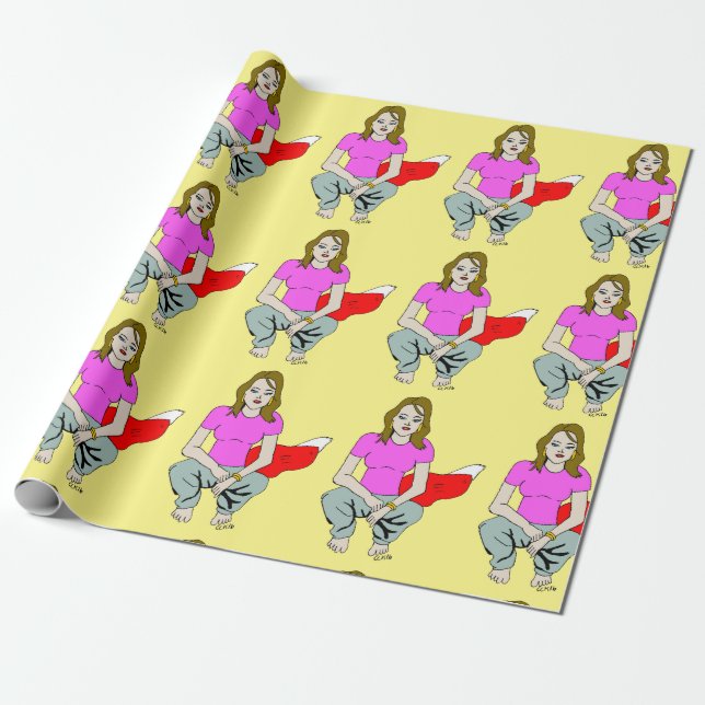 Papel De Presente garota foxy (Desenrolado)