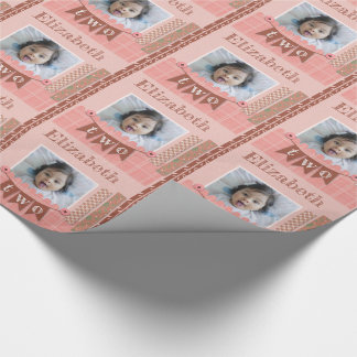 Papel De Presente Garota segundo aniversário Rosa