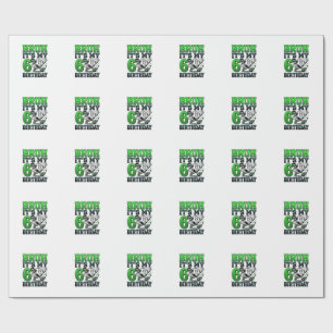 Papel De Presente Garoto de Futebol Faz 6 Anos