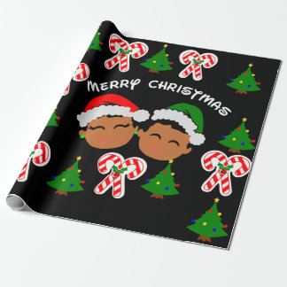 Papel De Presente Garotos negros e gêmeos negros