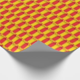 Papel De Presente Garrafas clássicas do condimento da mostarda e da