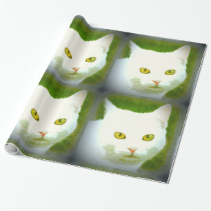 Papel De Presente gatinhos brancos