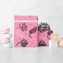 Gatinhos de Gatinho rosa quente e bebês