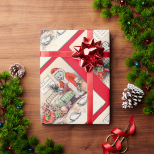 Papel De Presente Gatinhos e Papais noeis Gato, Louis Wain