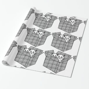 Papel De Presente Gatinhos em uma Caixa Thunder_Cove
