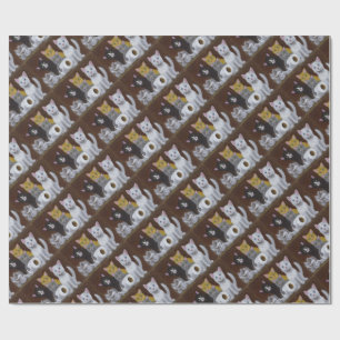 Papel De Presente Gatinhos Reproduzíveis