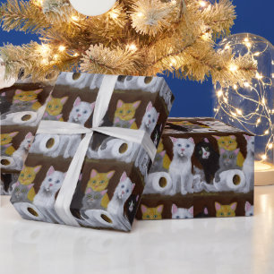 Papel De Presente Gatinhos Reproduzíveis