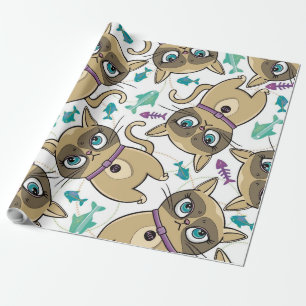 Papel De Presente Gato Adorável de Gatinho