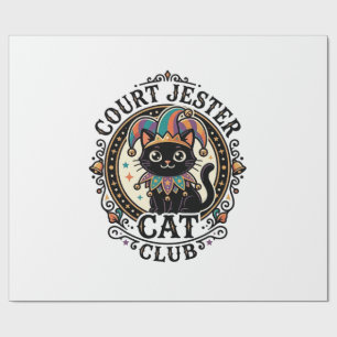Papel De Presente Gato Bobo da Corte Design de Amante de Gato Engraç