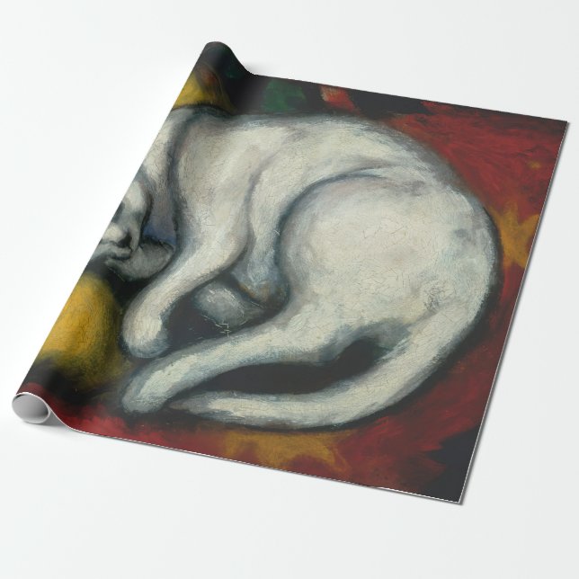 Papel De Presente Gato Branco (Desenrolado)