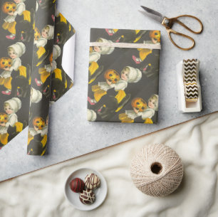 Papel De Presente Gato-de-abóbora-de-abóbora