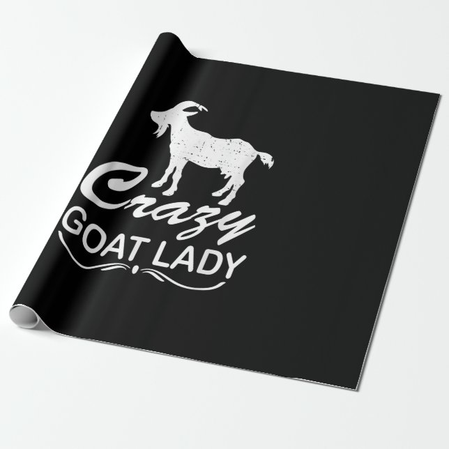 Papel De Presente Gato de Camisa Louca de Caprino, Presente de Fazen (Desenrolado)