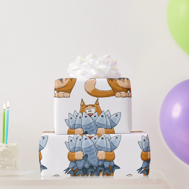 Papel De Presente Gato de Captura (Criador carregado)