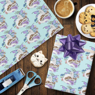 Papel De Presente Gato de fada