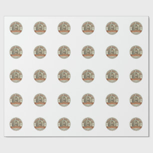 Papel De Presente Gato de Sala de Fuga Gato de Sala de Fuga Arte Vet