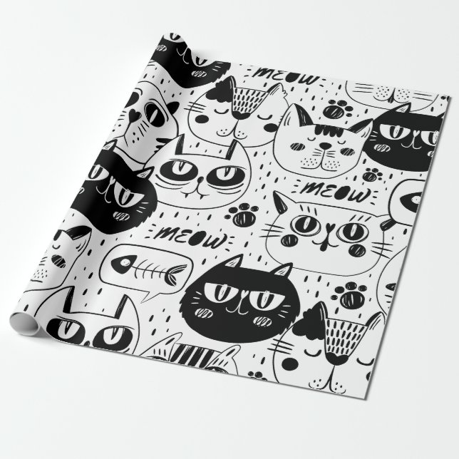 Papel De Presente Gato do Meow (Desenrolado)