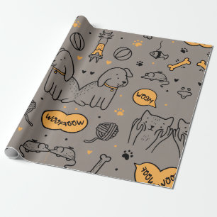 PAPEL DE PRESENTE GATO &DOG