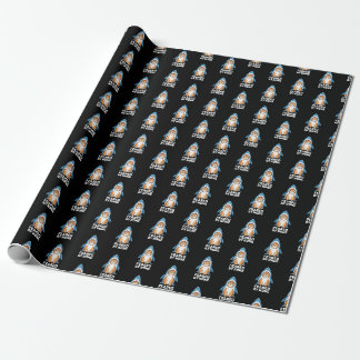 Papel De Presente Gato Engraçado Não Temido em Fantasia de Tubarão H