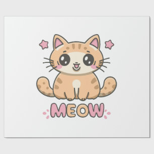 Papel De Presente gato fofo mia