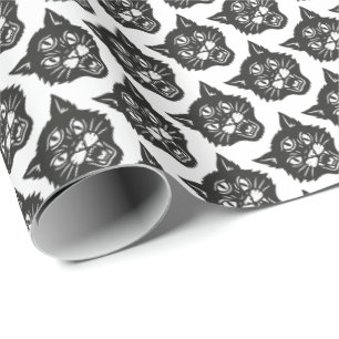 Papel De Presente Gato Irritado