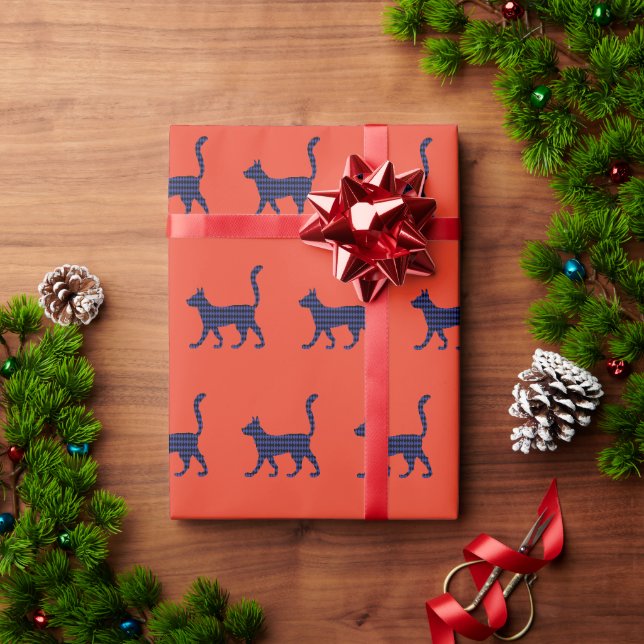 Papel De Presente Gato Misterioso (Presente de Natal)
