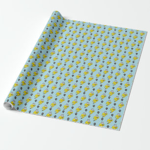 Papel De Presente Gato na banana