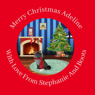 Papel De Presente Gato Personalizado de Gatinhos do Maine Coon