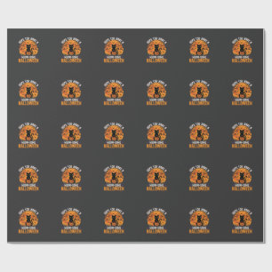 Papel De Presente Gato Preto de Halloween Meow-Some