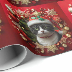 Papel De Presente Gato smoking