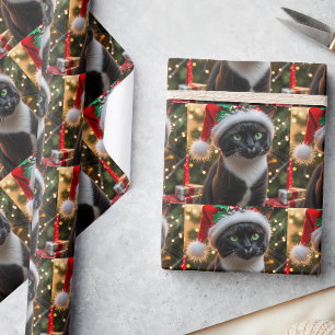 Papel De Presente Gato smoking