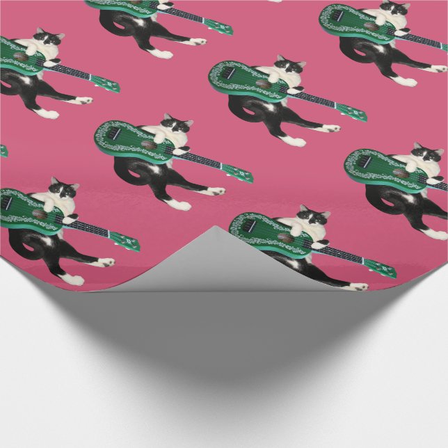 Papel De Presente Gato Ukulele Wraping Paper (Ponta)