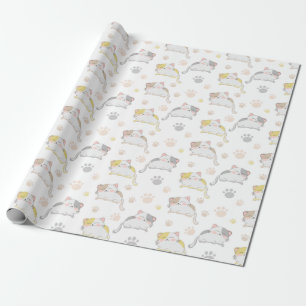 Papel De Presente Gatos