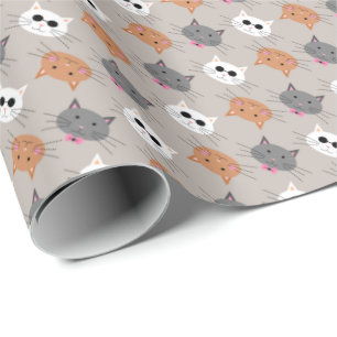 Papel De Presente Gatos