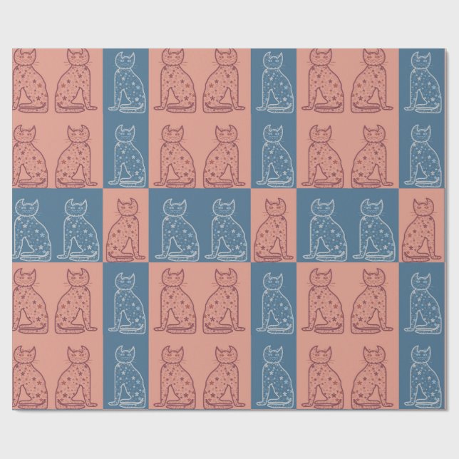 Papel De Presente Gatos (Aberto)