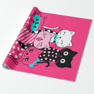 Papel De Presente Gatos Bonitos Melhores Amigos Dando Gato De Gatinh