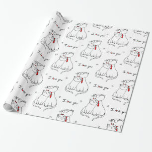 Papel De Presente Gatos Cons