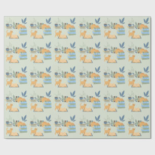 Papel De Presente Gatos da Biblioteca
