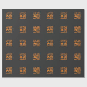 Papel De Presente Gatos de Estimação Filmes de Terror Design de Hall