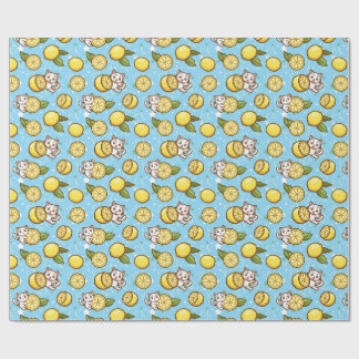 Papel De Presente Gatos e Limões
